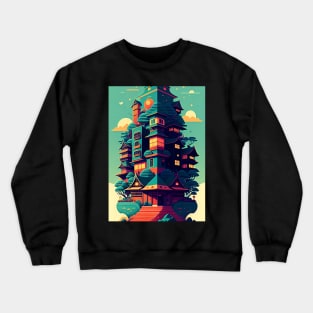 The Japanese Temple. Crewneck Sweatshirt